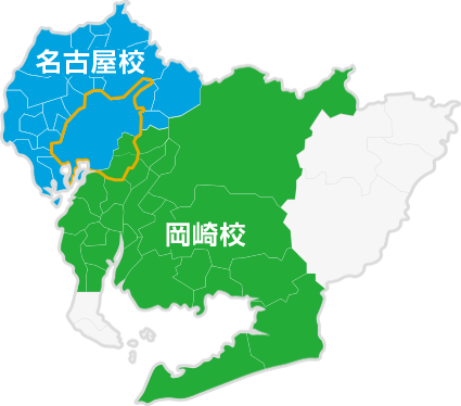 愛知県・岐阜県・三重県・静岡県地図